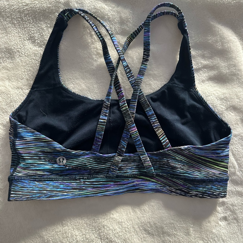 Lululemonenergy Bra Interconnect Blue View 4